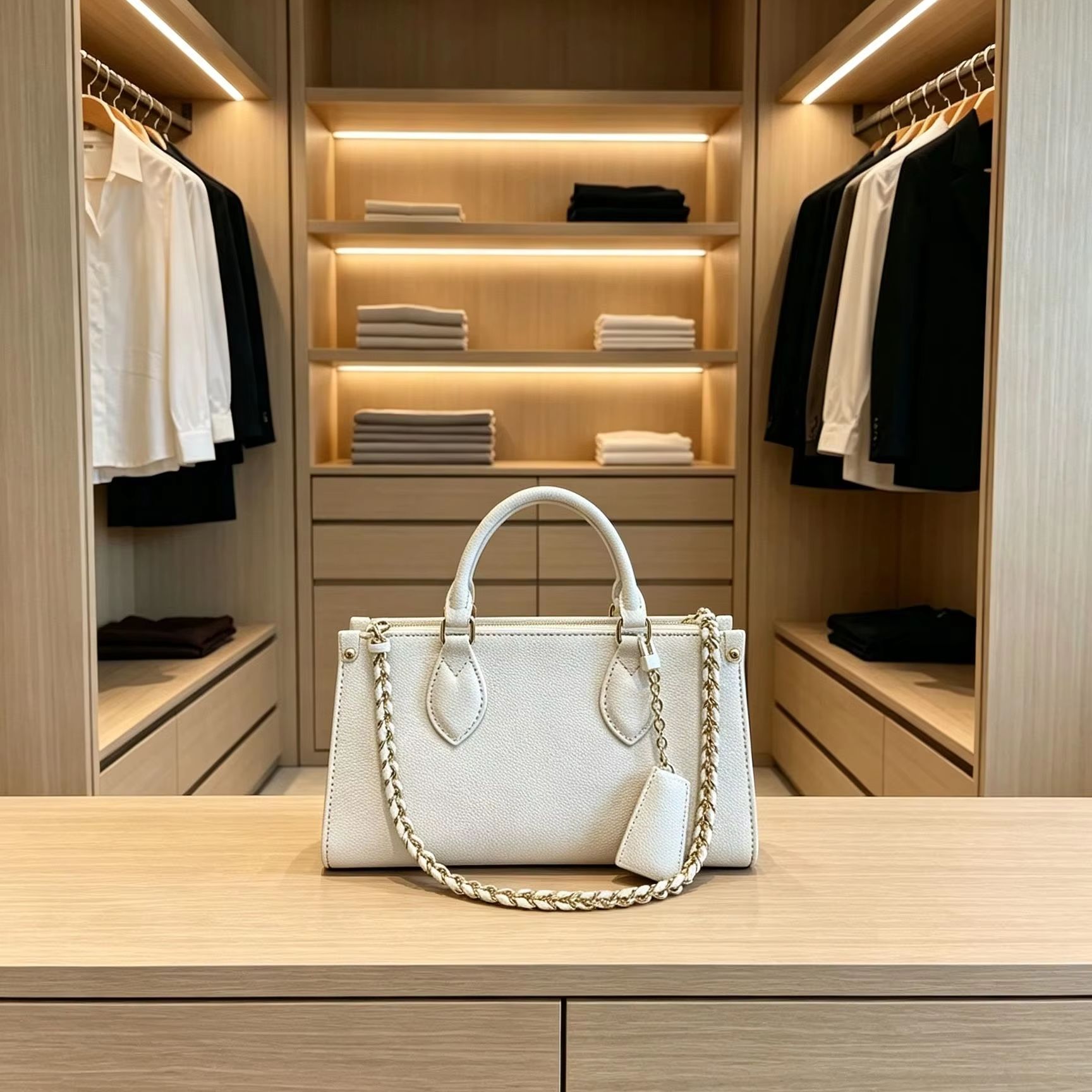 Structured Handbag Top Handle - Bolso de mano con asa superior