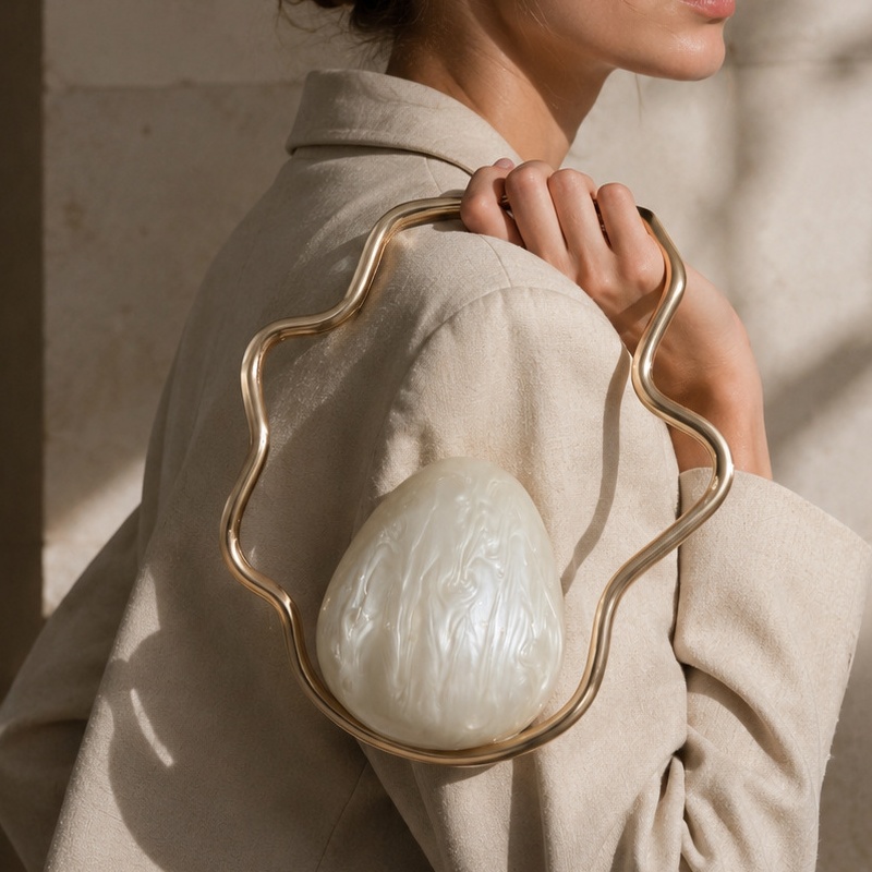 Luxury Bags Cute - Bolso de mano mini de acrílico