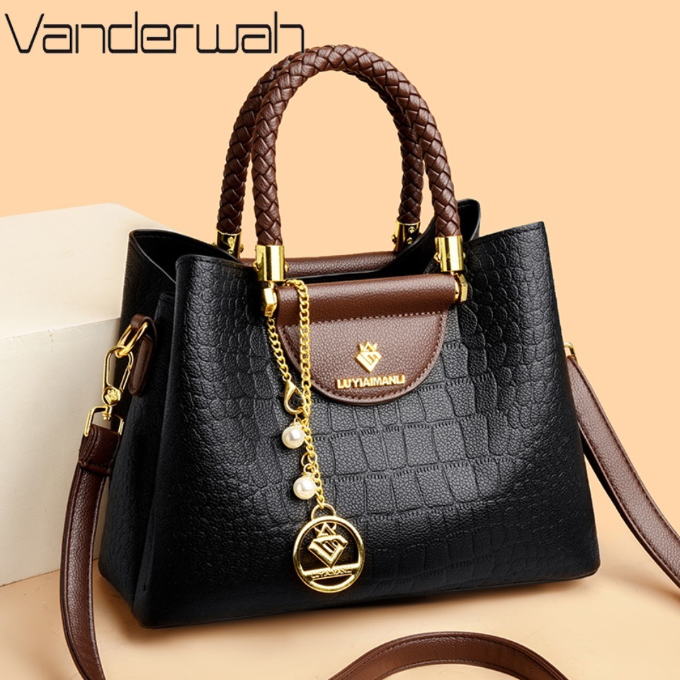 Luxury Bags Vendor - Bolso de mano informal de cuero