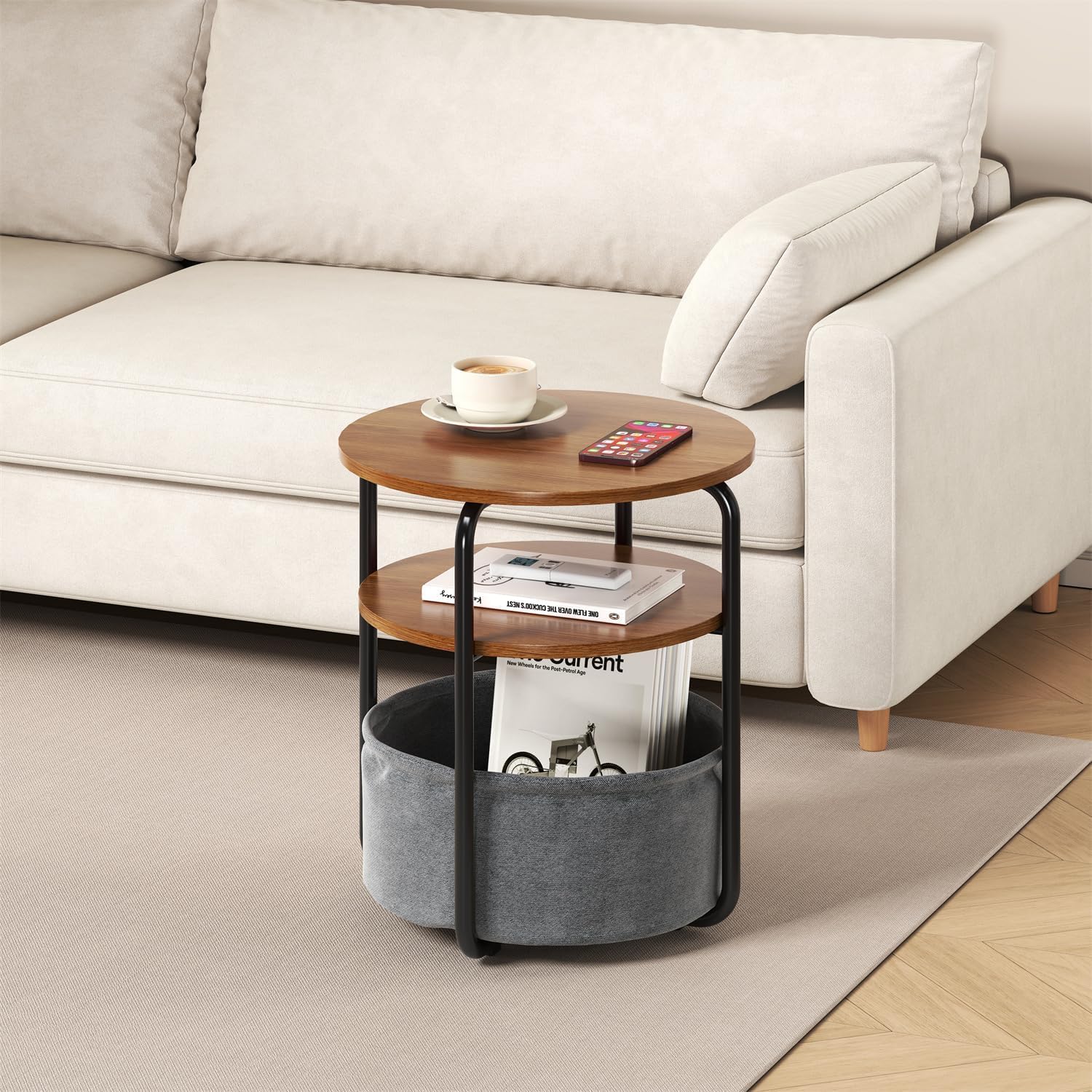 Mesa auxiliar redonda pequeña  - Luxury Bags Tier reseña y precio