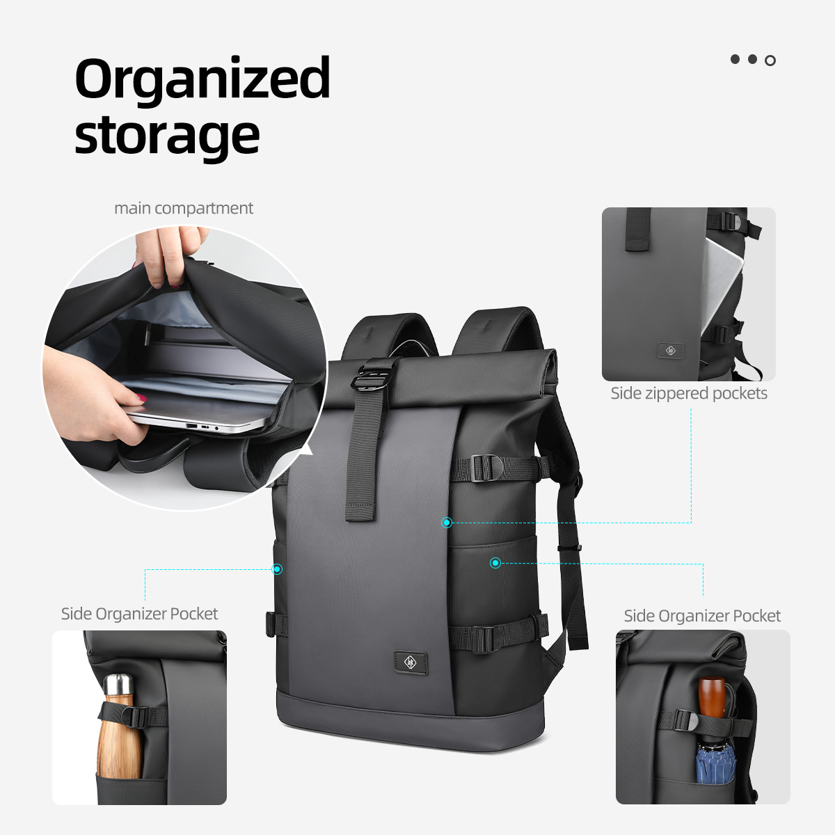 Mochila enrollable impermeable - Structured Handbag Top Handle reseña y precio