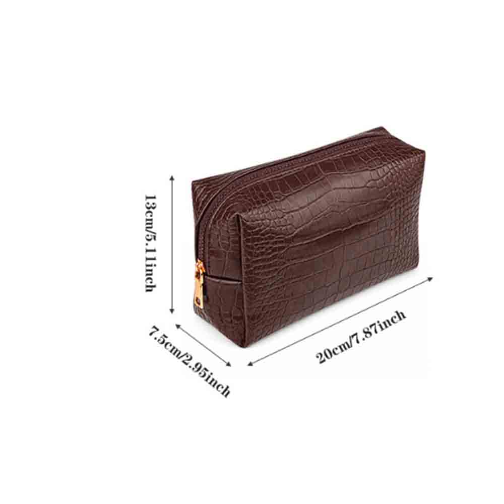 Bolsa de maquillaje bordada co - Luxury Bags Vegan Leather reseña y precio