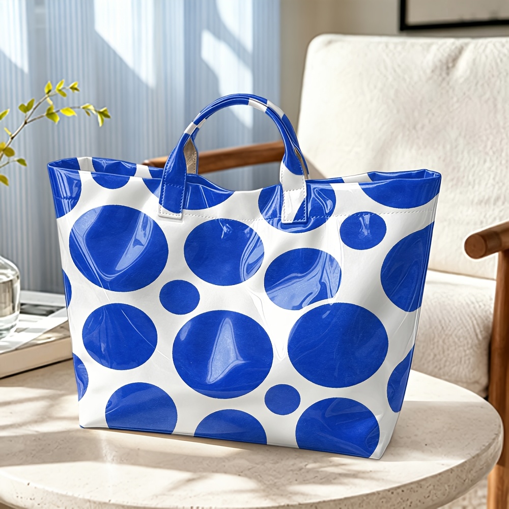 Bolso de mano de PVC brillante - Structured Handbag Top Handle reseña y precio