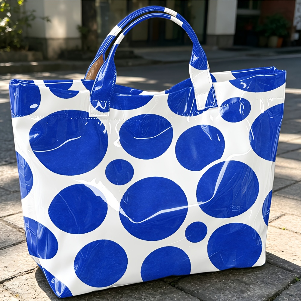 Bolso de mano de PVC brillante - Structured Handbag Top Handle reseña y precio
