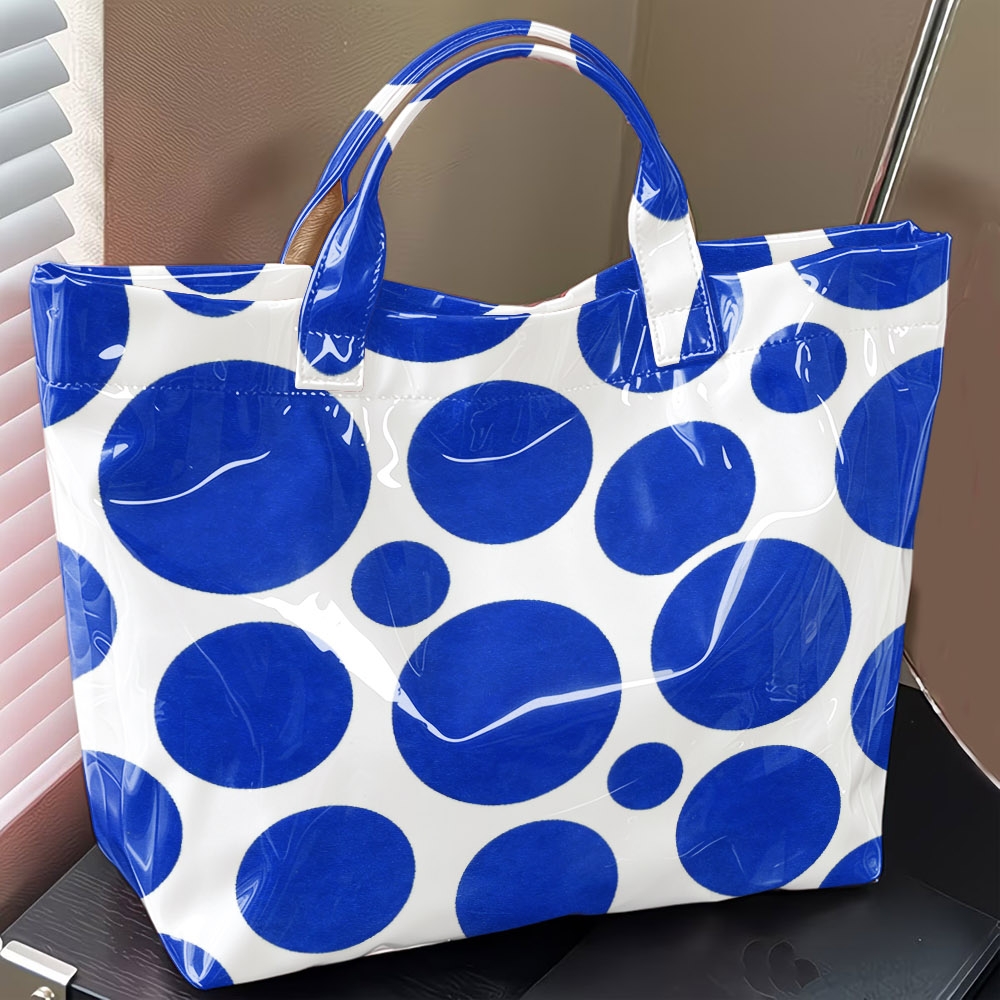 Bolso de mano de PVC brillante - Structured Handbag Top Handle reseña y precio