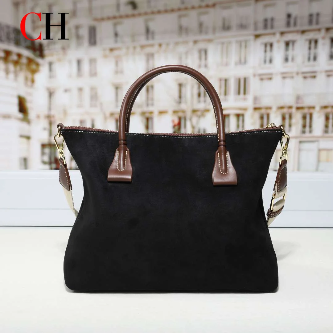 Bolso Tote de Gamuza Premium C - Structured Handbag Top Handle reseña y precio