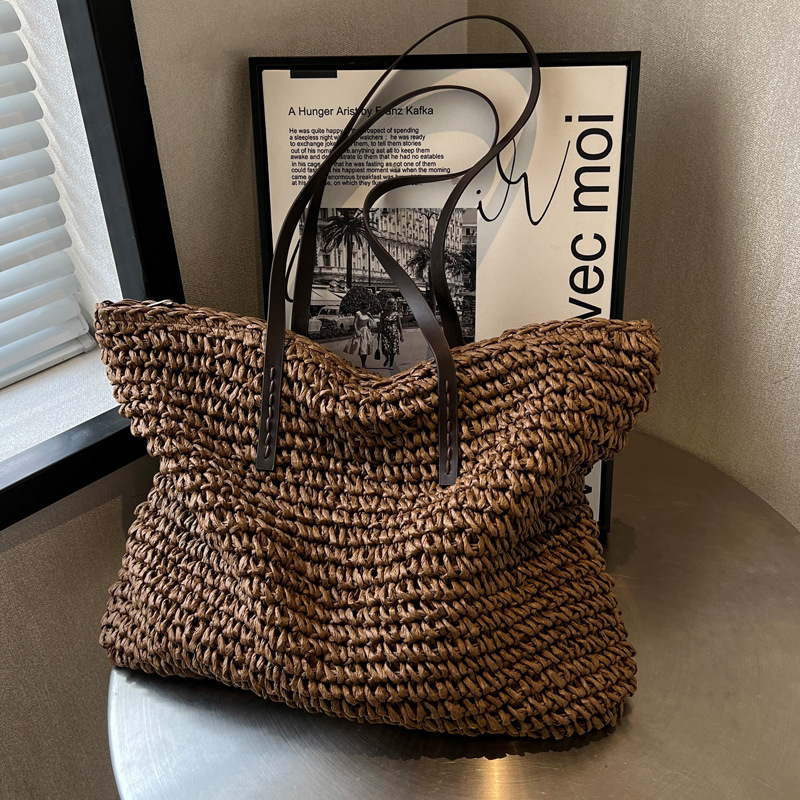 Bolsos de mano de paja tejida, - Luxury Bags Vendor reseña y precio