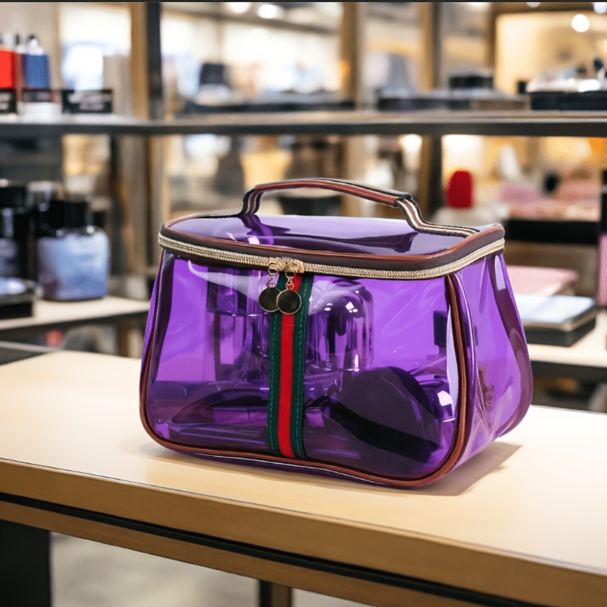 Bolsa de Aseo Transparente con - Structured Handbag Top Handle reseña y precio