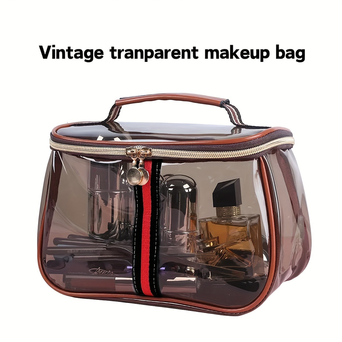 Bolsa de Aseo Transparente con - Structured Handbag Top Handle reseña y precio