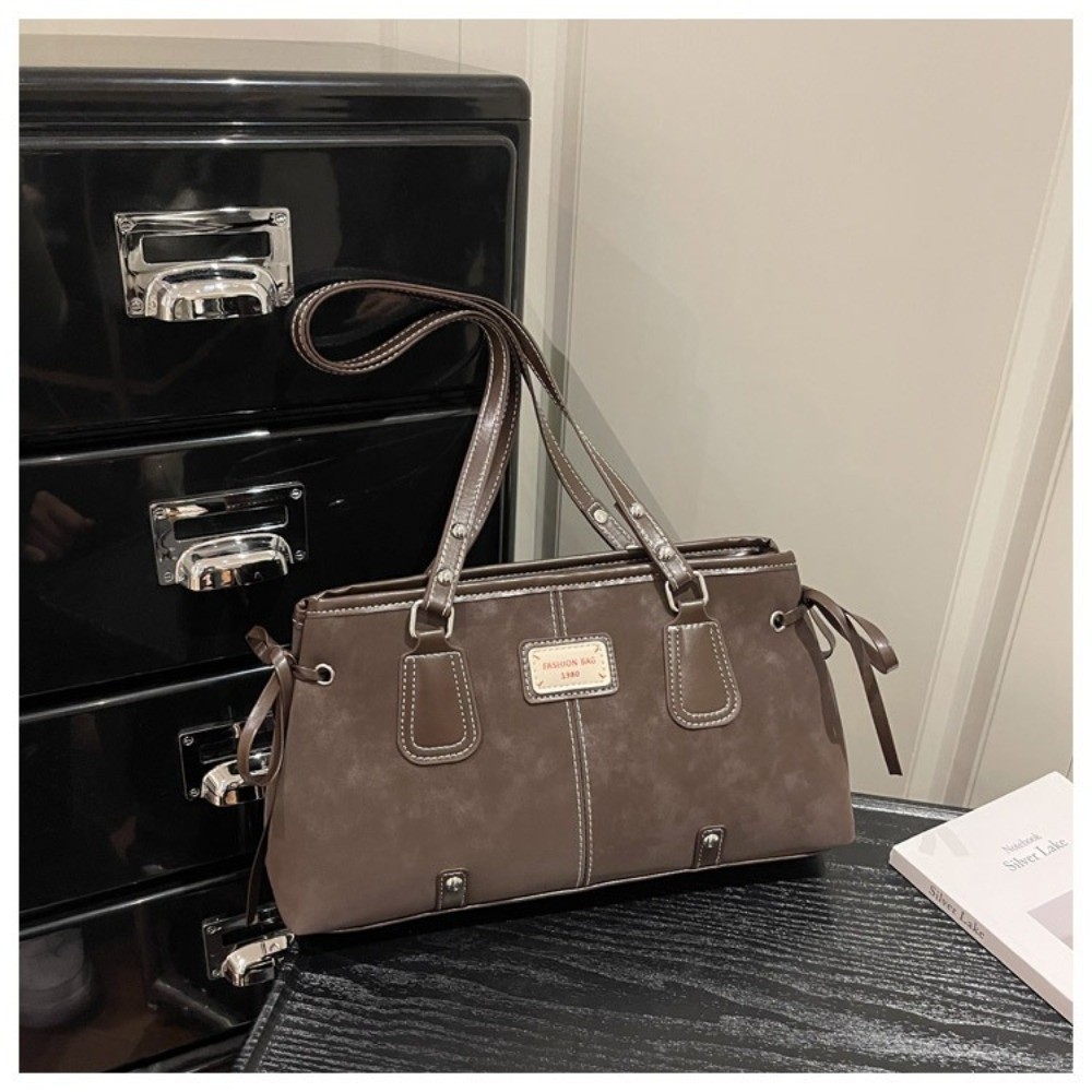 Bolso Tote Minimalista de Piel - Structured Handbag Top Handle reseña y precio