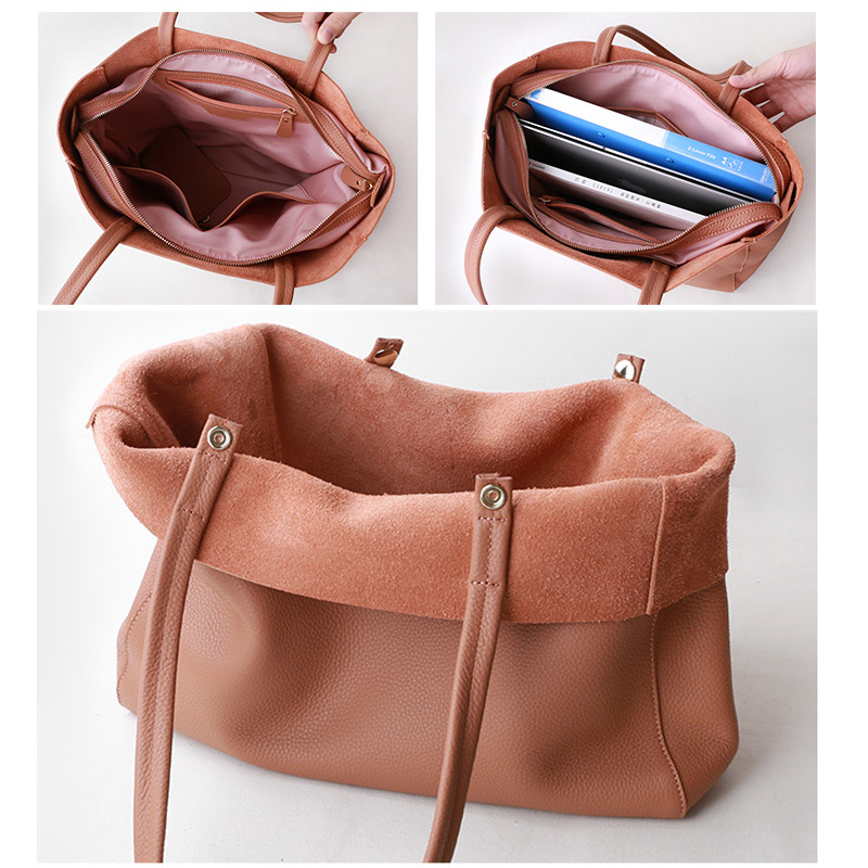 Bolso de mano de cuero genuino - Luxury Bags Vendor reseña y precio