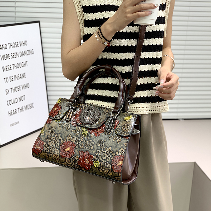 Bolso Tote Vintage con Estampa - Luxury Bags Vegan Leather reseña y precio