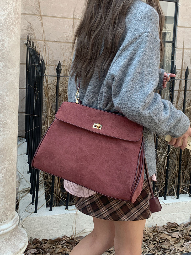 Bolso de mano de ante sintétic - Luxury Bags Sale reseña y precio