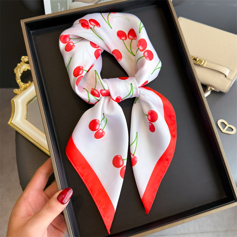Bufanda cuadrada de satén de l - Luxury Bags Cute reseña y precio